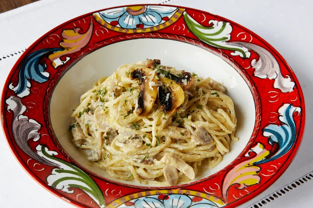 Spaghetti Crema di Funghi